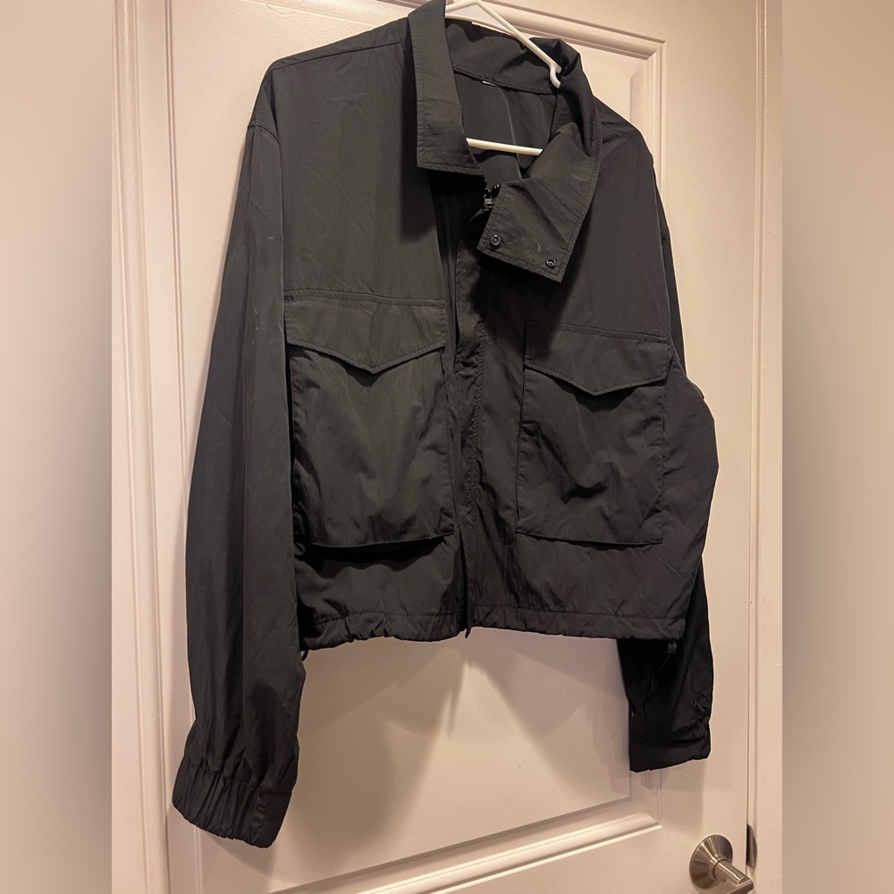 Women's Black Bomber Jacket